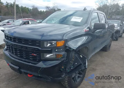 2021 Chevrolet Silverado 1500 4Wd Short Bed Custom Trail Boss из США, поврежденный, VIN 1GCPYCEF5MZ205577